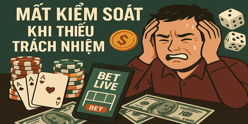 Tình trạng mất kiểm soát khi thiếu trách nhiệm khi cá cược VN88